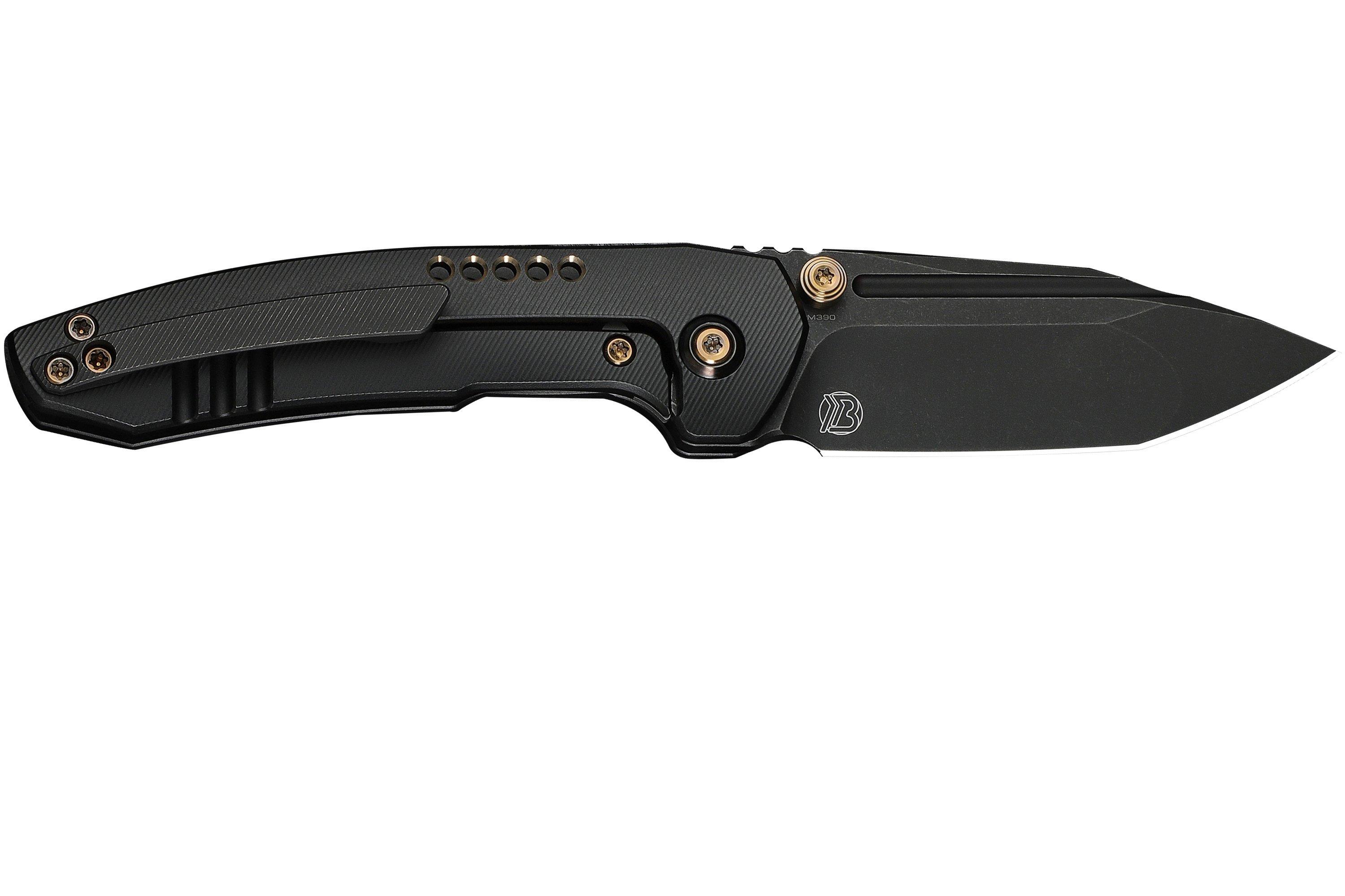 WE Knife Micro Trogon WE24043-1 Blackwashed Böhler M390, Black Titanium ...