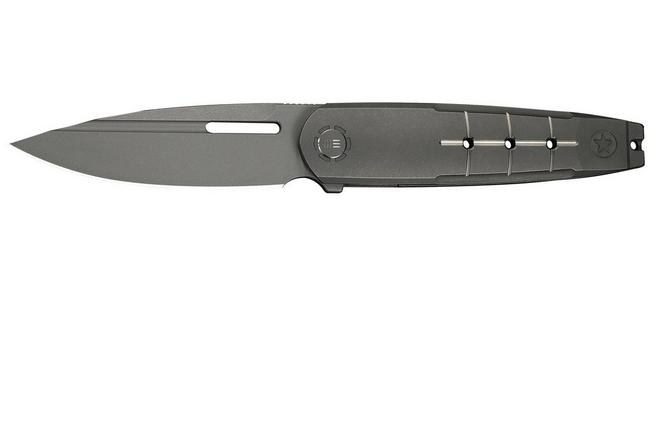 Afbeelding voor WE Knife Hull WE24046-2, Limited Edition, Gray Stonewashed Böhler M390, Gray Titanium zakmes