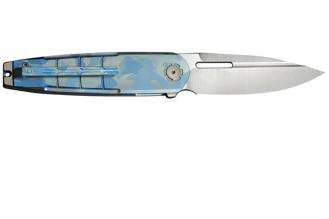 Afbeelding voor WE Knife Hull WE24046-3, Limited Edition, Satin Böhler M390, Blue Terrain Titanium zakmes