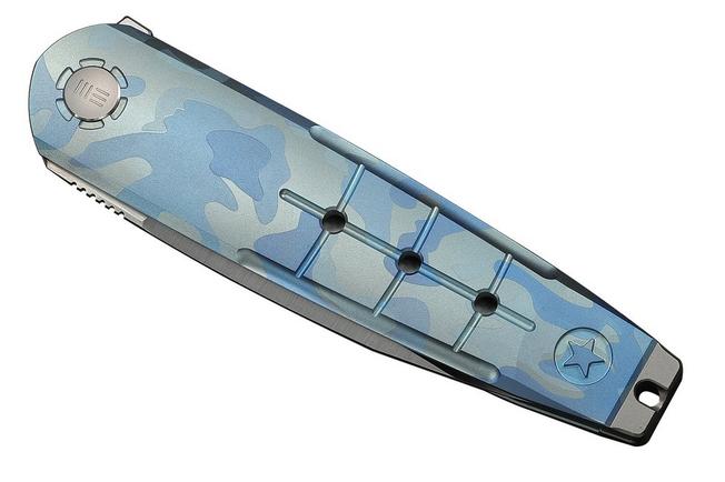 Afbeelding voor WE Knife Hull WE24046-3, Limited Edition, Satin Böhler M390, Blue Terrain Titanium zakmes