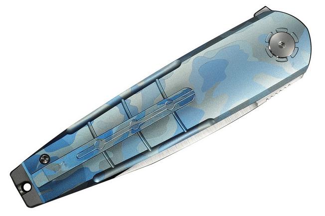 Afbeelding voor WE Knife Hull WE24046-3, Limited Edition, Satin Böhler M390, Blue Terrain Titanium zakmes