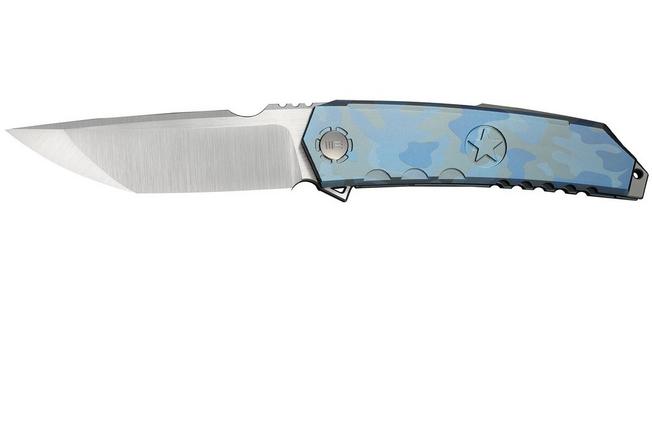 Afbeelding voor WE Knife Capstan Limited Edition WE24047-3, Satin Böhler M390, Blue Terrain Titanium zakmes