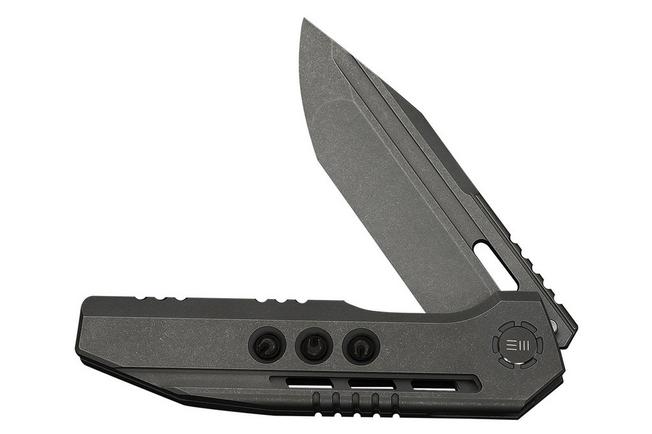 Bild für WE Knife Gunwale Limited Edition WE24048-1, Grey Stonewashed Böhler M390, Grey Titanium Taschenmesser
