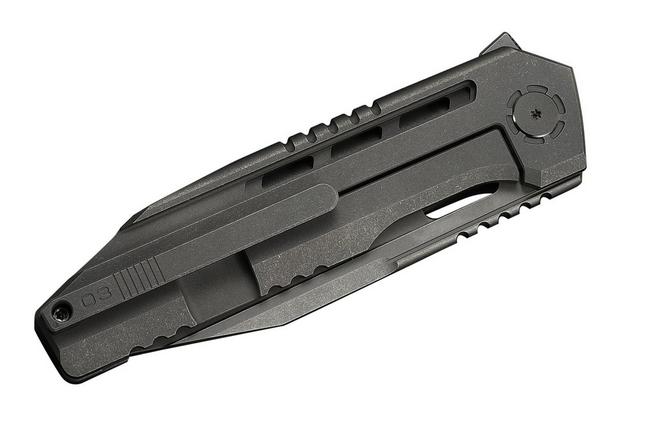 Bild für WE Knife Gunwale Limited Edition WE24048-1, Grey Stonewashed Böhler M390, Grey Titanium Taschenmesser