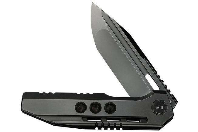 Image pour WE Knife Gunwale Limited Edition WE24048-2, Polished Grey Böhler M390, Polished Grey Titanium, couteau de poche