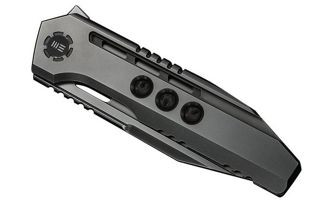 Image pour WE Knife Gunwale Limited Edition WE24048-2, Polished Grey Böhler M390, Polished Grey Titanium, couteau de poche