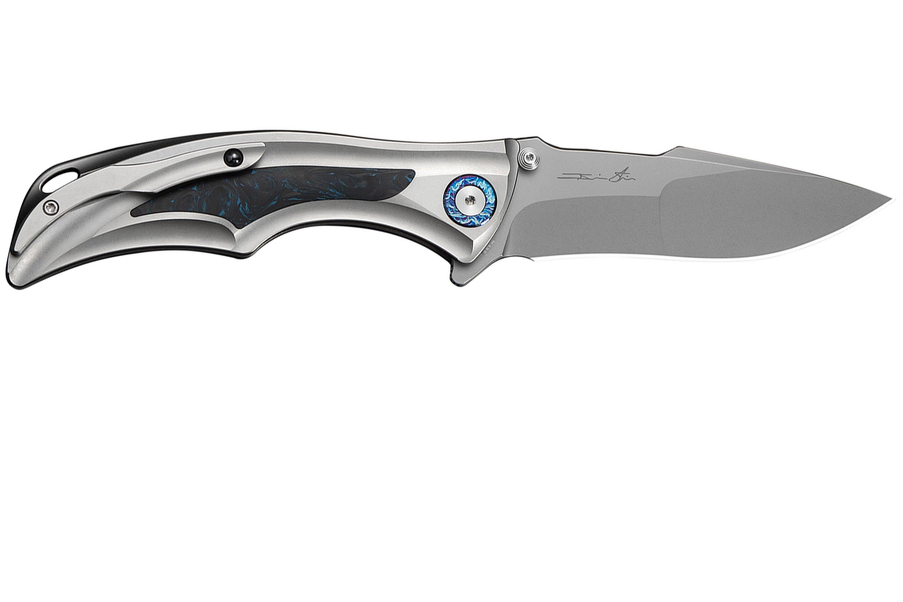 WE Knife Tighe Down WE24054-1 Stonewashed Böhler M390, Integral Gray ...