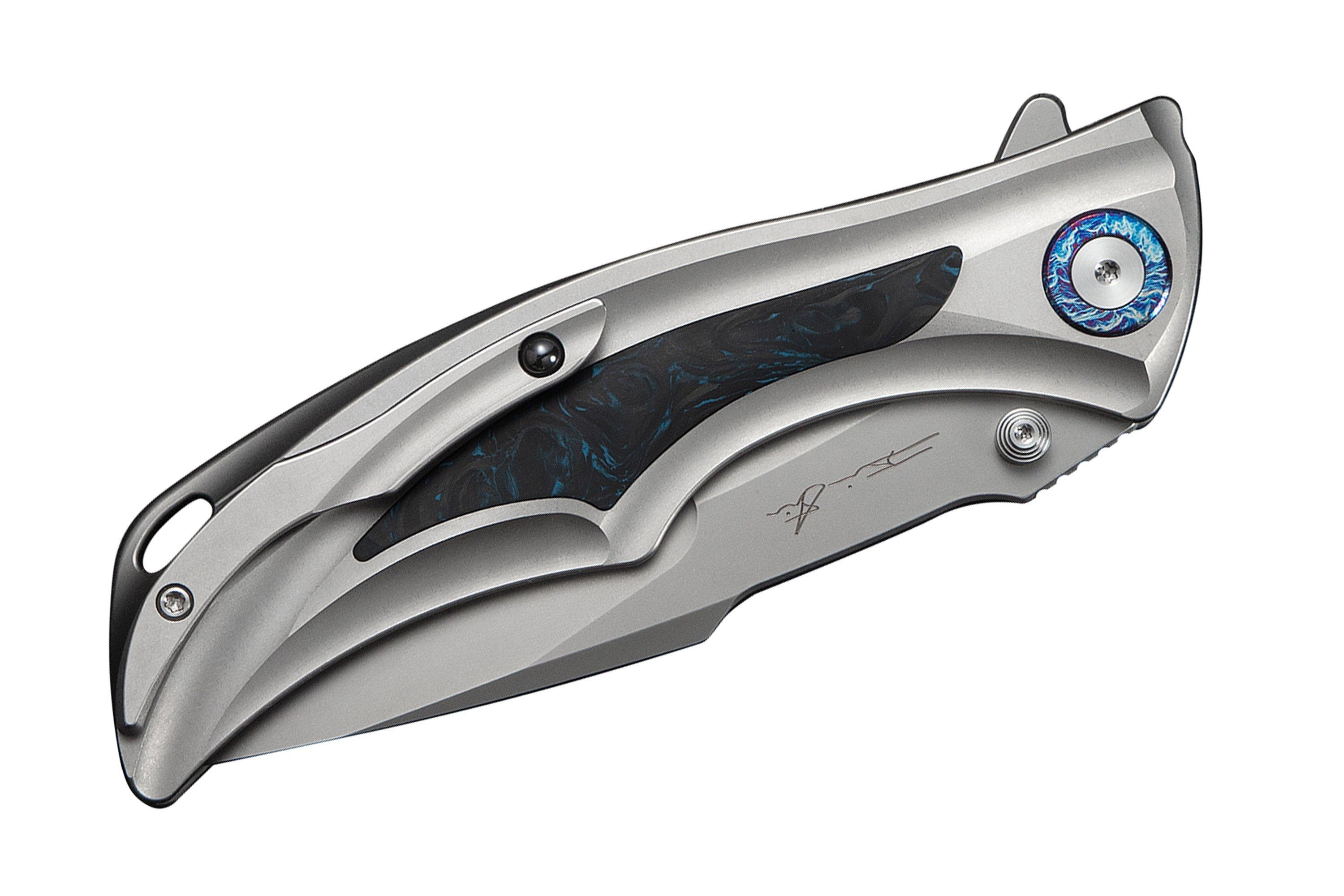 Nóż składany WE Knife Tighe Down WE24054-1 Stonewashed Böhler M390 ...