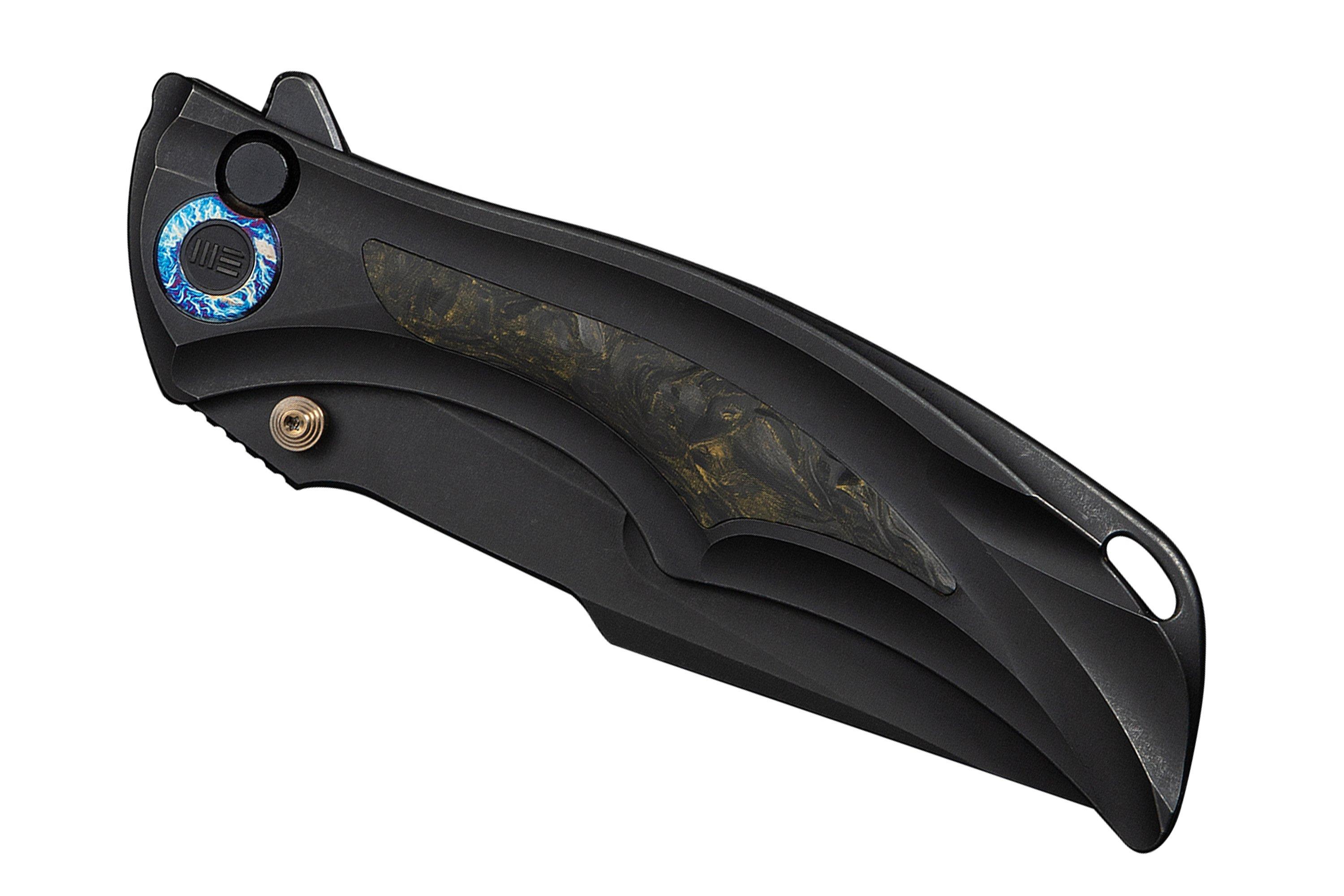 WE Knife Tighe Down WE24054B-1 Blackwashed Böhler M390, Integral Black ...