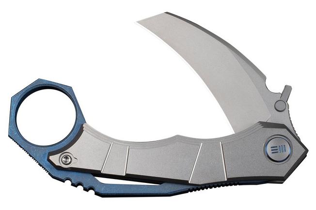 Image for WE Knife Tayra WE24069-2 Stonewashed Böhler M390, Gray Titanium, pocket knife