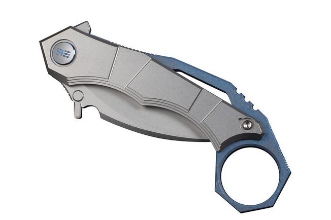 Image for WE Knife Tayra WE24069-2 Stonewashed Böhler M390, Gray Titanium, pocket knife