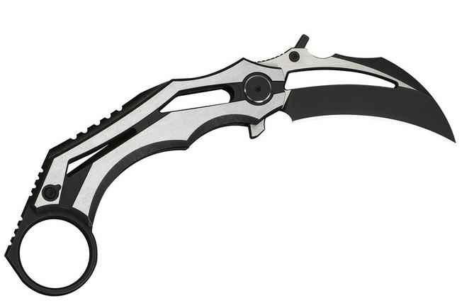 Immagine per WE Knife Cryonix WE24070-1 Two-Tone Satin Blackwashed M390, Black & Satin Titanium, coltello da tasca