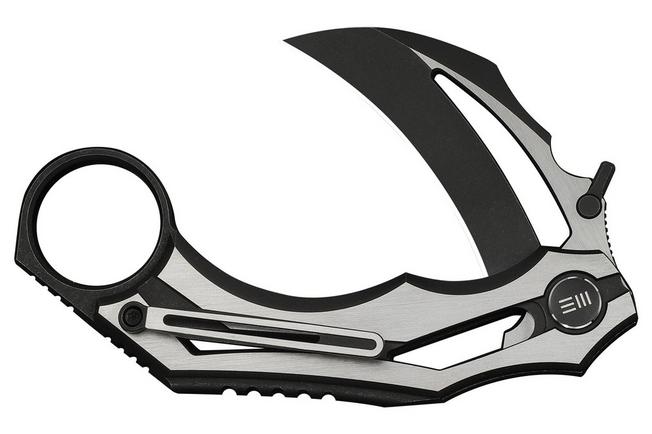 Immagine per WE Knife Cryonix WE24070-1 Two-Tone Satin Blackwashed M390, Black & Satin Titanium, coltello da tasca