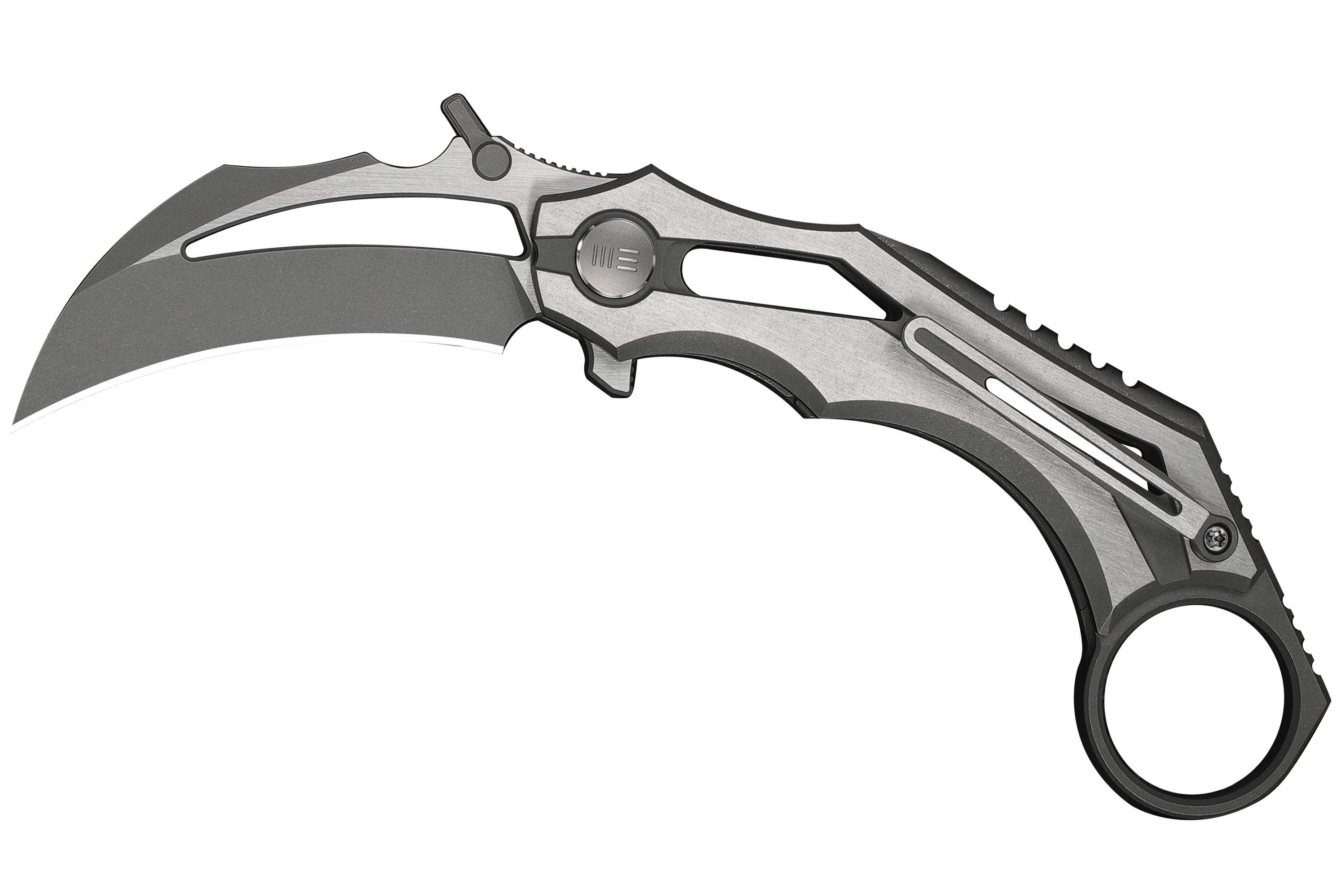 WE Knife Cryonix WE24070-2 Two-Tone Graywashed Satin M390, Gray & Satin ...