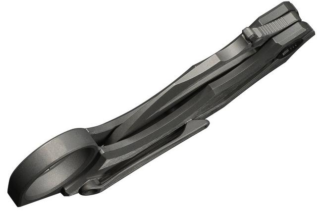 Immagine per WE Knife Cryonix WE24070-2 Two-Tone Graywashed Satin M390, Gray & Satin Titanium, coltello da tasca