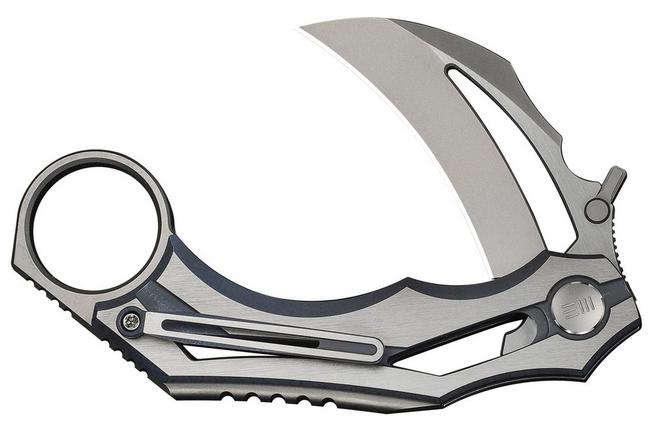 Immagine per WE Knife Cryonix WE24070-4 Two-Tone Stonewashed Satin M390, Blue & Satin Titanium, coltello da tasca