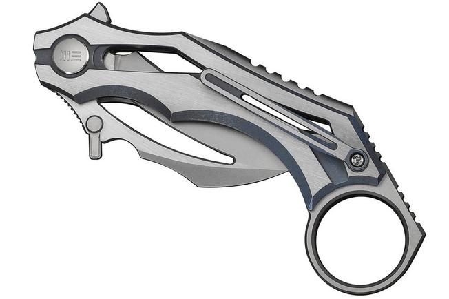 Immagine per WE Knife Cryonix WE24070-4 Two-Tone Stonewashed Satin M390, Blue & Satin Titanium, coltello da tasca