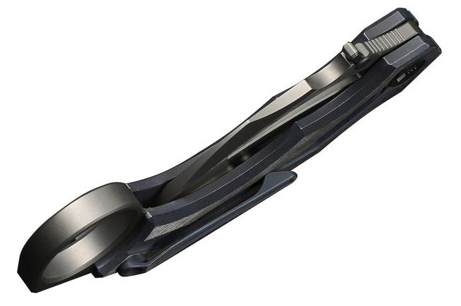 Immagine per WE Knife Cryonix WE24070-4 Two-Tone Stonewashed Satin M390, Blue & Satin Titanium, coltello da tasca