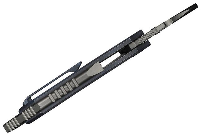 Immagine per WE Knife Cryonix WE24070-4 Two-Tone Stonewashed Satin M390, Blue & Satin Titanium, coltello da tasca