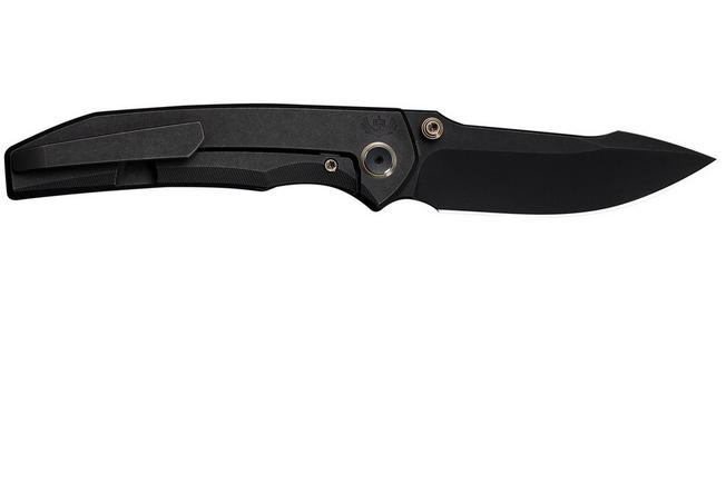 Bild für WE Knife Ryson WE24086-1 Blackwashed Böhler M390, Black Titanium, Taschenmesser, Raven The Pirate Design