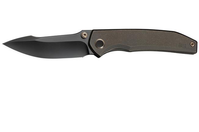 Bild für WE Knife Ryson WE24086-3 Gray Polished Böhler M390, Bronze Titanium, Taschenmesser, Raven The Pirate Design