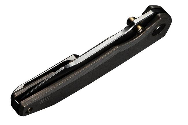 Bild für WE Knife Ryson WE24086-3 Gray Polished Böhler M390, Bronze Titanium, Taschenmesser, Raven The Pirate Design