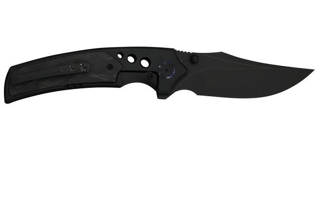Bild für WE Knife Skynix WE24087-1, Black Böhler M390, Black Titanium, Marble Carbon Fiber Inlay Taschenmesser