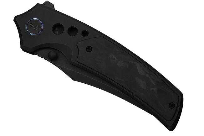 Bild für WE Knife Skynix WE24087-1, Black Böhler M390, Black Titanium, Marble Carbon Fiber Inlay Taschenmesser