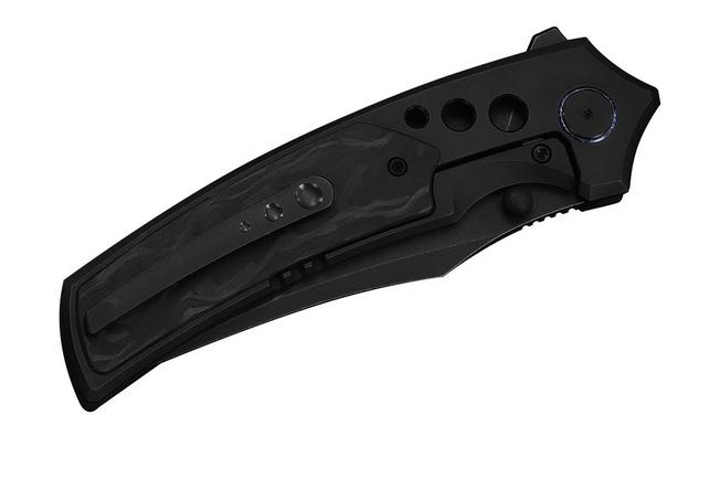 Bild für WE Knife Skynix WE24087-1, Black Böhler M390, Black Titanium, Marble Carbon Fiber Inlay Taschenmesser