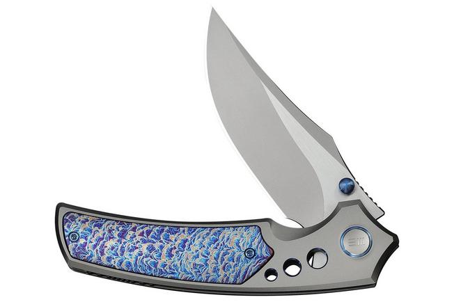 Imagen para WE Knife Skynix WE24087-2, Two Tone Böhler M390, Gray Titanium, Flamed Inlay, navaja