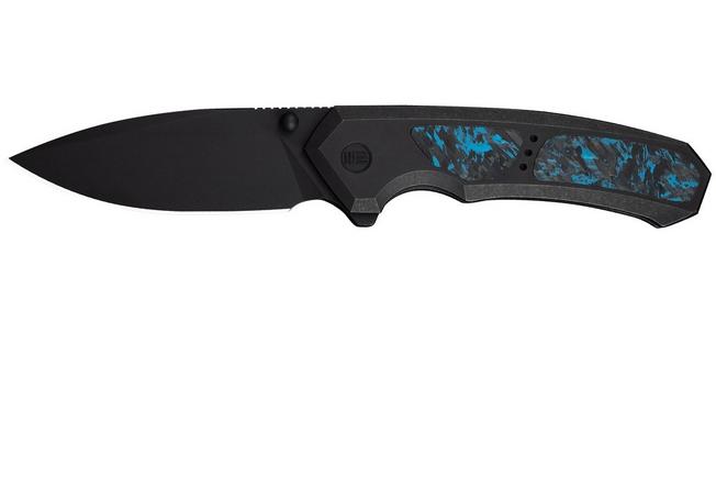 Afbeelding voor WE Knife Corwyn WE24088-1 Blackwashed Böhler M390, Black Titanium Black Blue Carbonfiber, zakmes