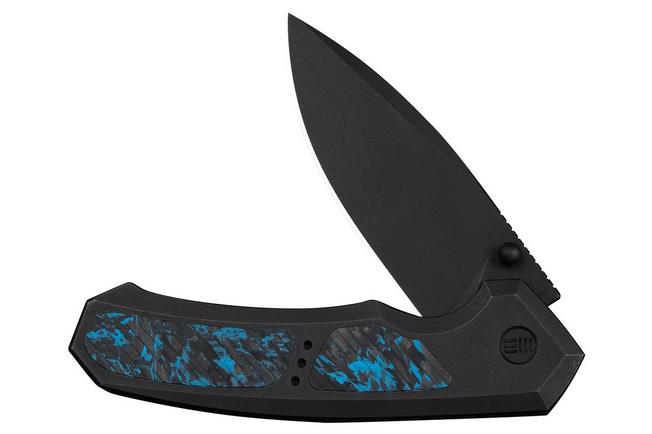 Afbeelding voor WE Knife Corwyn WE24088-1 Blackwashed Böhler M390, Black Titanium Black Blue Carbonfiber, zakmes