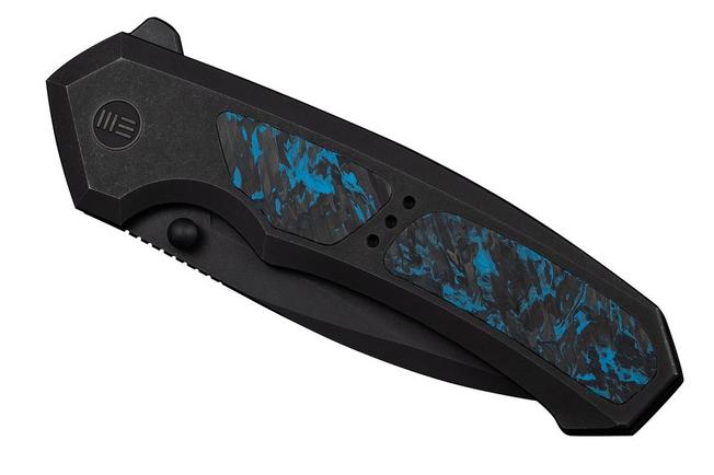 Afbeelding voor WE Knife Corwyn WE24088-1 Blackwashed Böhler M390, Black Titanium Black Blue Carbonfiber, zakmes