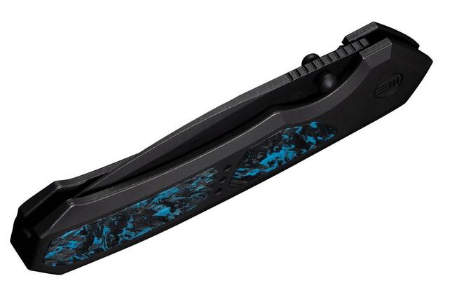 Afbeelding voor WE Knife Corwyn WE24088-1 Blackwashed Böhler M390, Black Titanium Black Blue Carbonfiber, zakmes