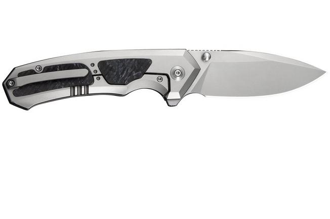 Afbeelding voor WE Knife Corwyn WE24088-2 Stonewashed Böhler M390, Gray Titanium Black Pink Carbonfiber, zakmes