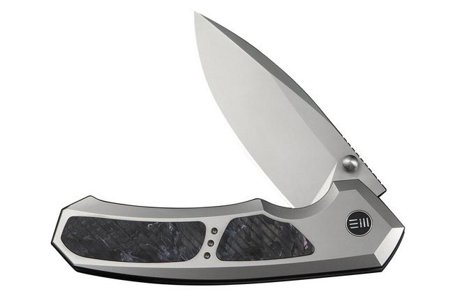 Afbeelding voor WE Knife Corwyn WE24088-2 Stonewashed Böhler M390, Gray Titanium Black Pink Carbonfiber, zakmes