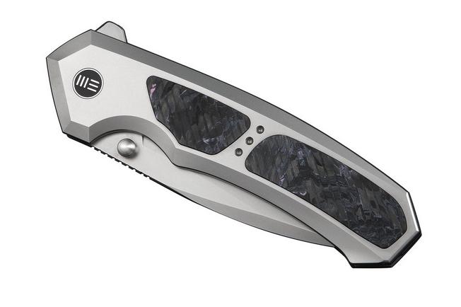 Afbeelding voor WE Knife Corwyn WE24088-2 Stonewashed Böhler M390, Gray Titanium Black Pink Carbonfiber, zakmes