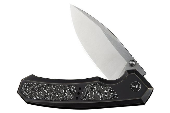 Afbeelding voor WE Knife Corwyn WE24088-3 Satin Böhler M390, Bronze Black Titanium Aluminium Foil Carbonfiber, zakmes