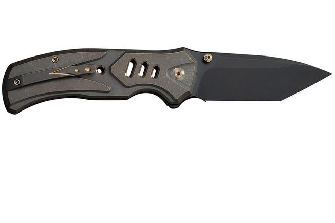 Imagen para WE Knife Zentron WE24094-3 Blackwashed Böhler M390, Bronze Titanium, navaja
