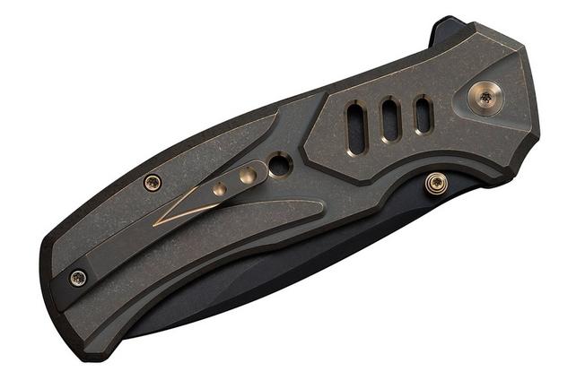 Imagen para WE Knife Zentron WE24094-3 Blackwashed Böhler M390, Bronze Titanium, navaja