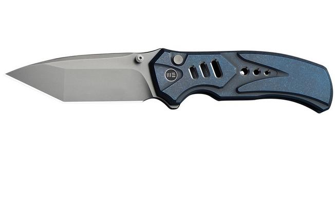Imagen para WE Knife Zentron WE24094-4 Stonewashed Böhler M390, Blue Titanium, navaja
