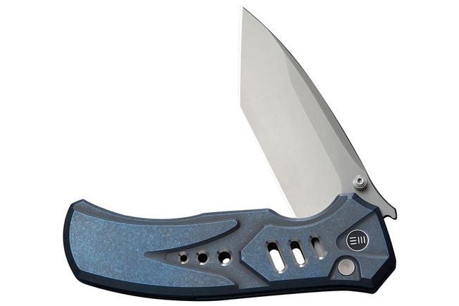 Imagen para WE Knife Zentron WE24094-4 Stonewashed Böhler M390, Blue Titanium, navaja