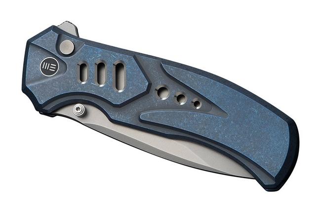Imagen para WE Knife Zentron WE24094-4 Stonewashed Böhler M390, Blue Titanium, navaja