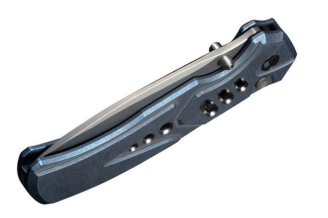 Imagen para WE Knife Zentron WE24094-4 Stonewashed Böhler M390, Blue Titanium, navaja