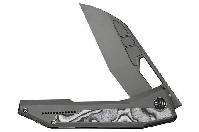 Bild für We Knife Inceptus WE25017-1, Gray Stonewashed M390, Black/White G10 Taschenmesser, Robert Saniscalchi Design