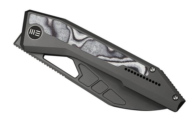 Bild für We Knife Inceptus WE25017-1, Gray Stonewashed M390, Black/White G10 Taschenmesser, Robert Saniscalchi Design