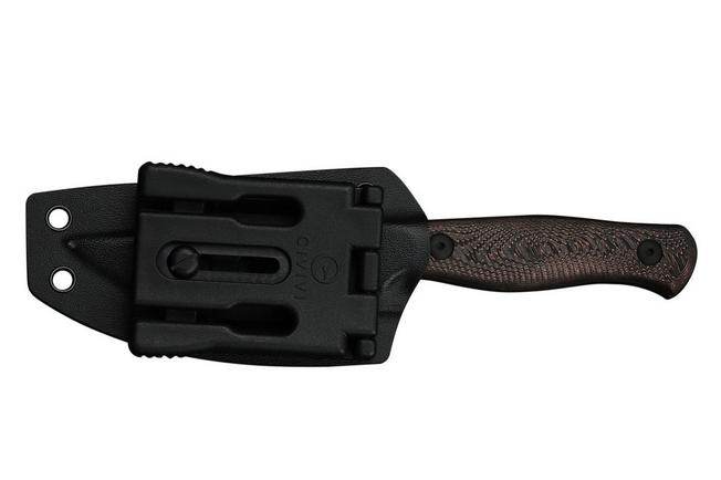 Afbeelding voor WE Knife Notchline WE25047-2, Blackwashed CPM S35VN, Copper Foil Carbon Fiber jachtmes 