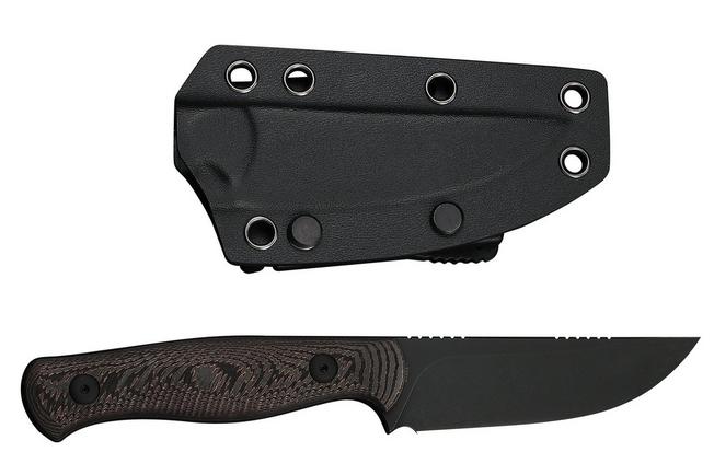 Afbeelding voor WE Knife Notchline WE25047-2, Blackwashed CPM S35VN, Copper Foil Carbon Fiber jachtmes 