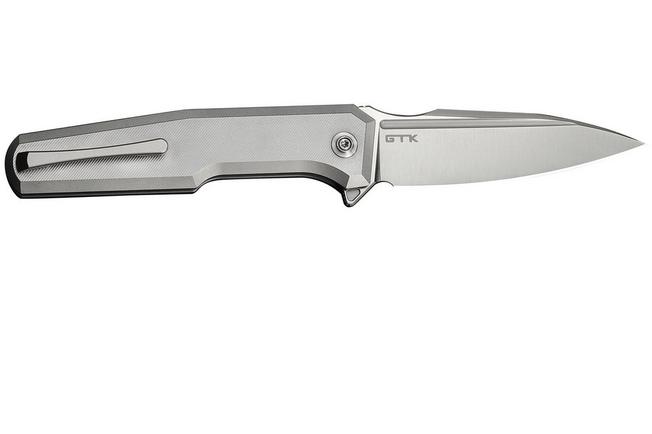 Afbeelding voor WE Knife Dressytak WE25059-2 Satin M390, Gray Titanium, zakmes