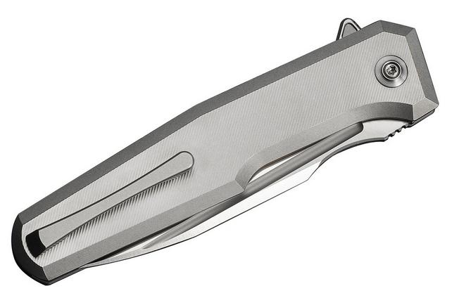 Afbeelding voor WE Knife Dressytak WE25059-2 Satin M390, Gray Titanium, zakmes